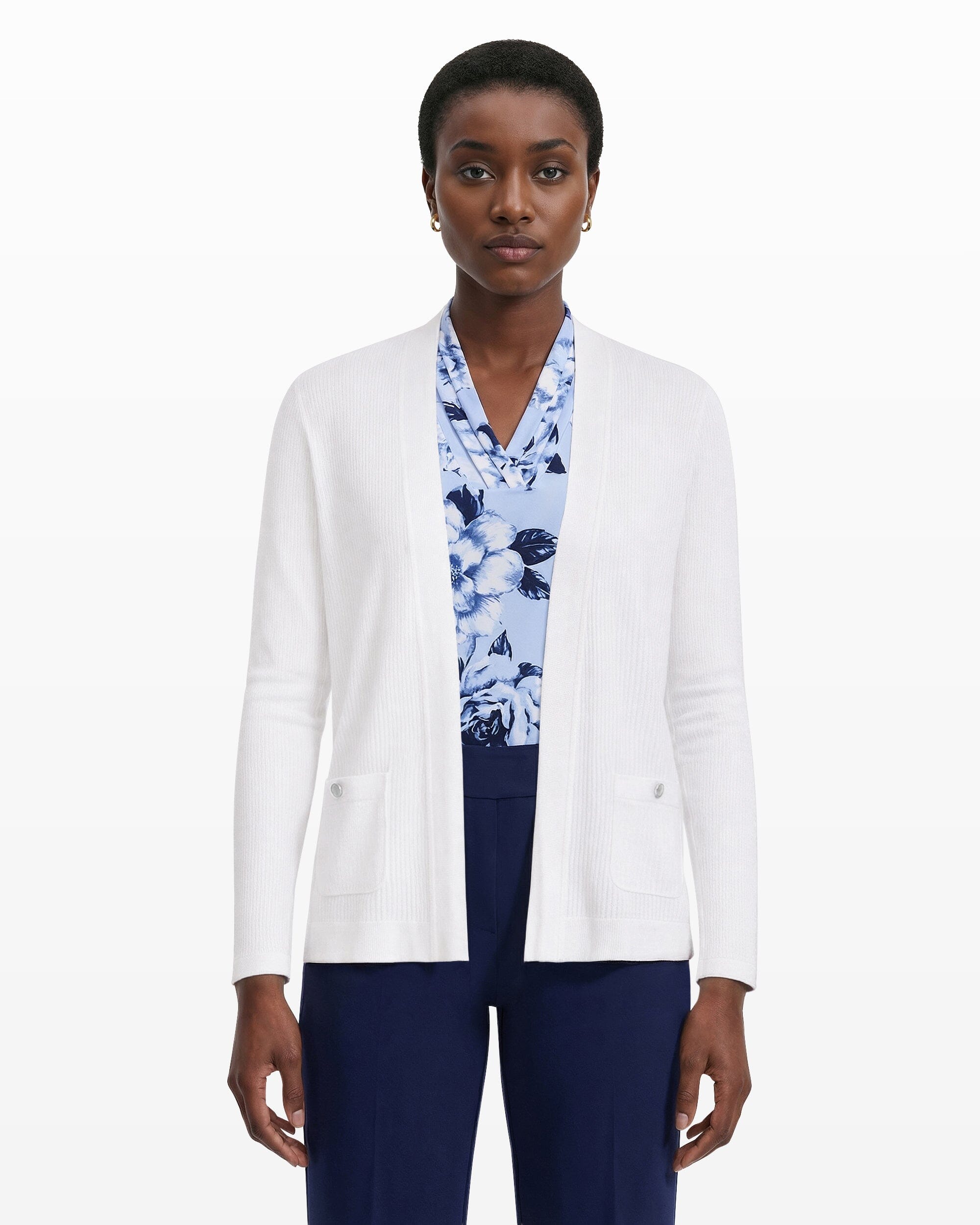 Anne Klein Malibu Kissing Front Cardigan