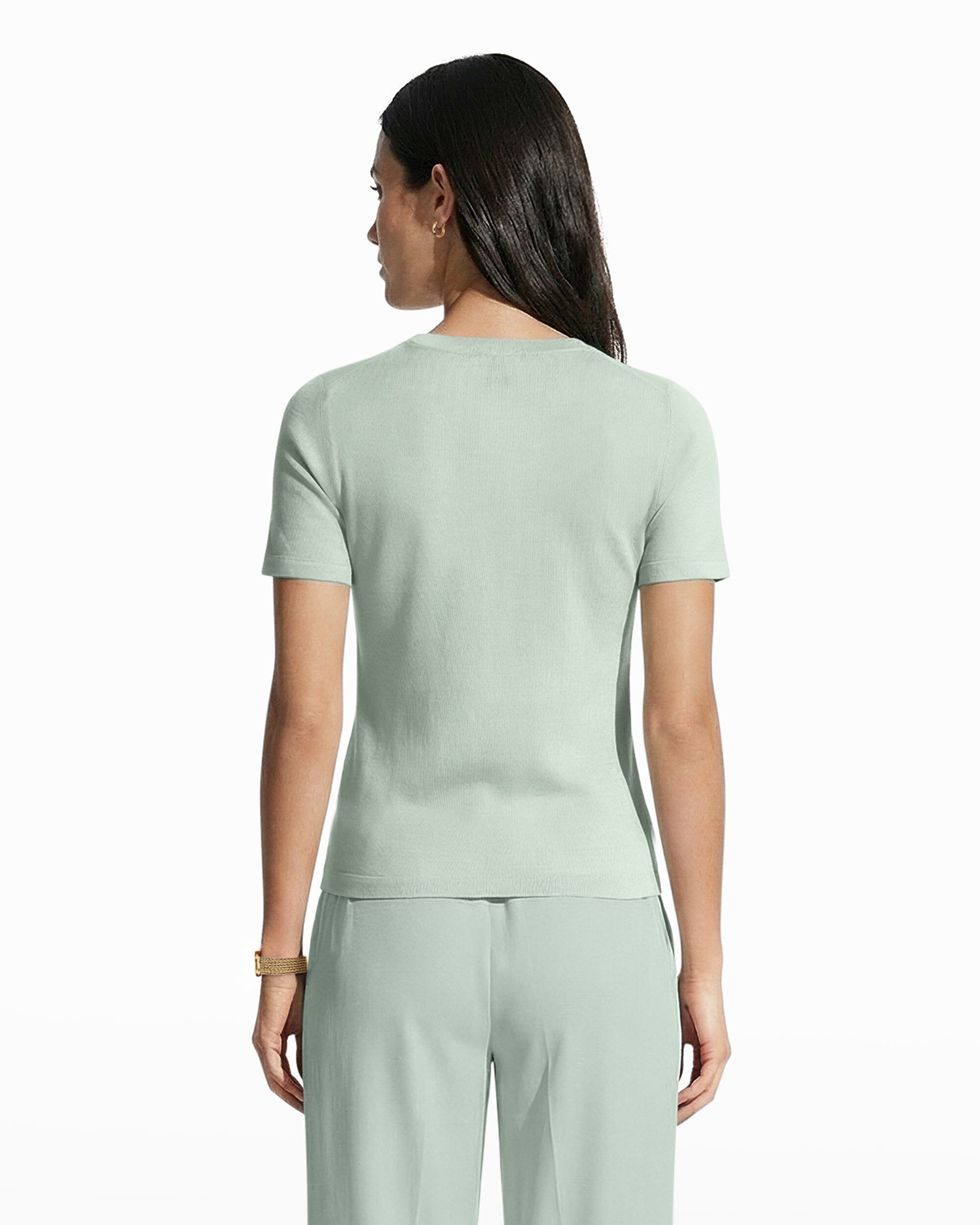 Anne Klein Crew Neck Luxe Washable Merino