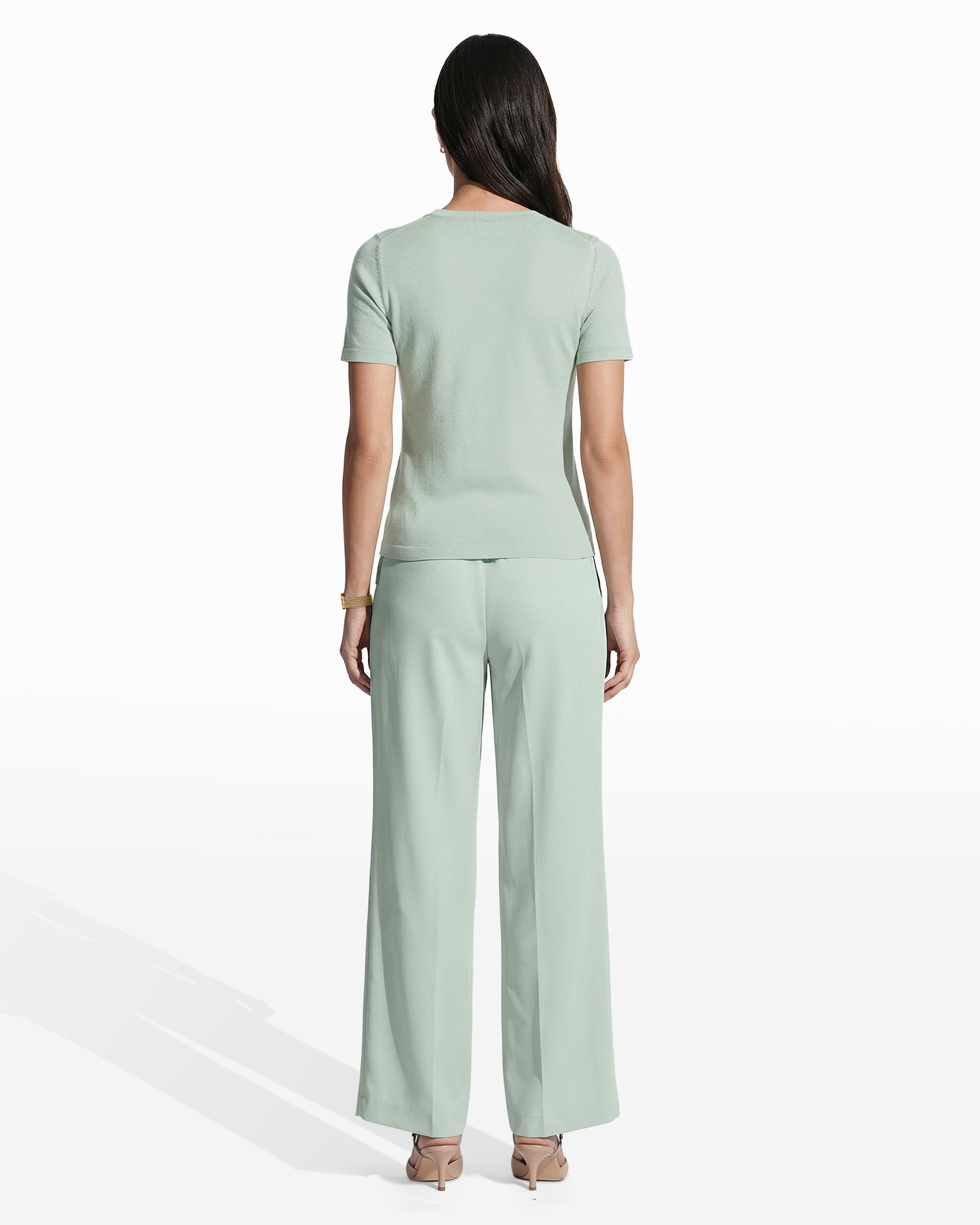 Anne Klein Crew Neck Luxe Washable Merino