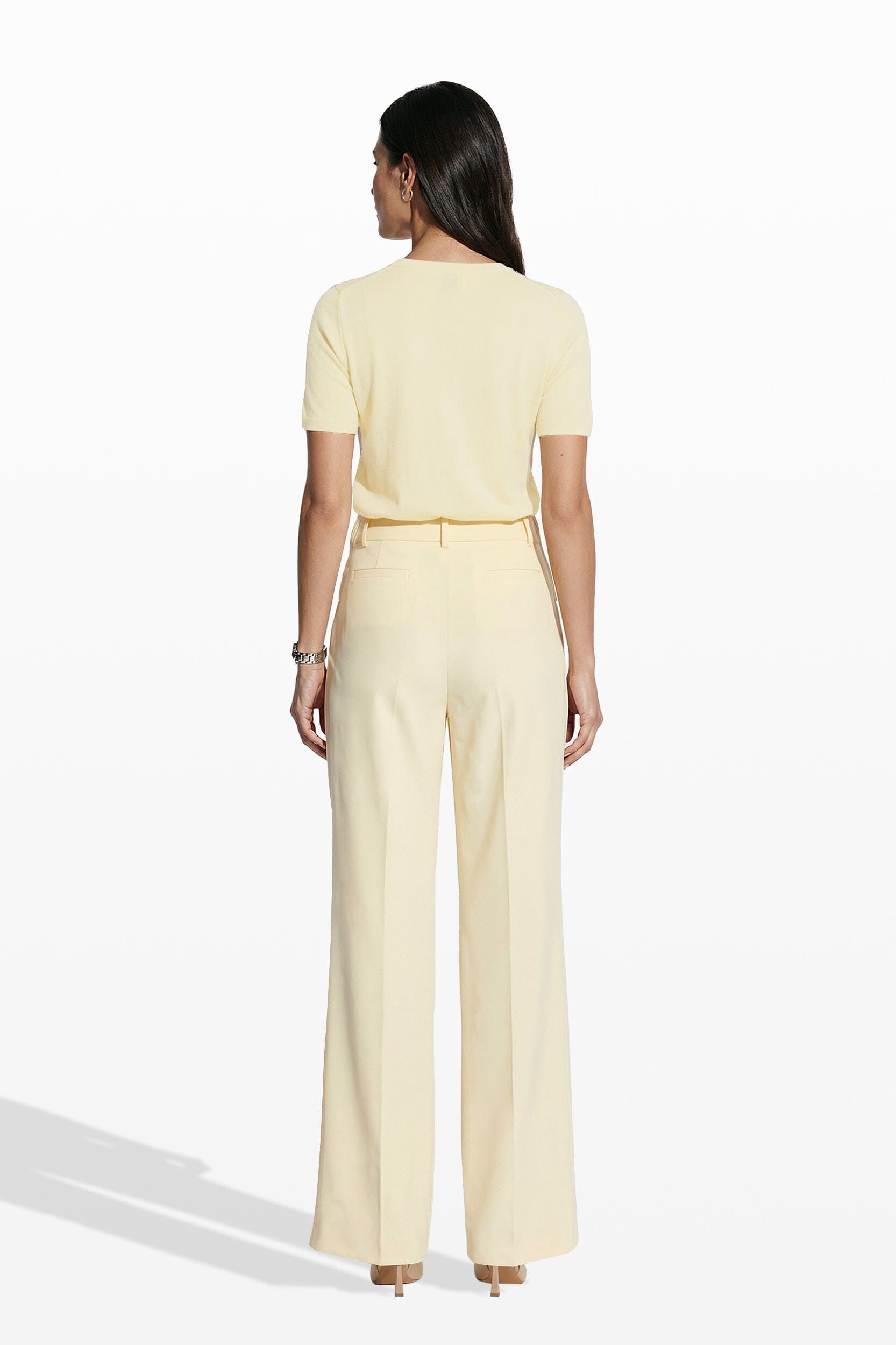 Anne Klein Pull on Flap Pocket Wide Leg Pant