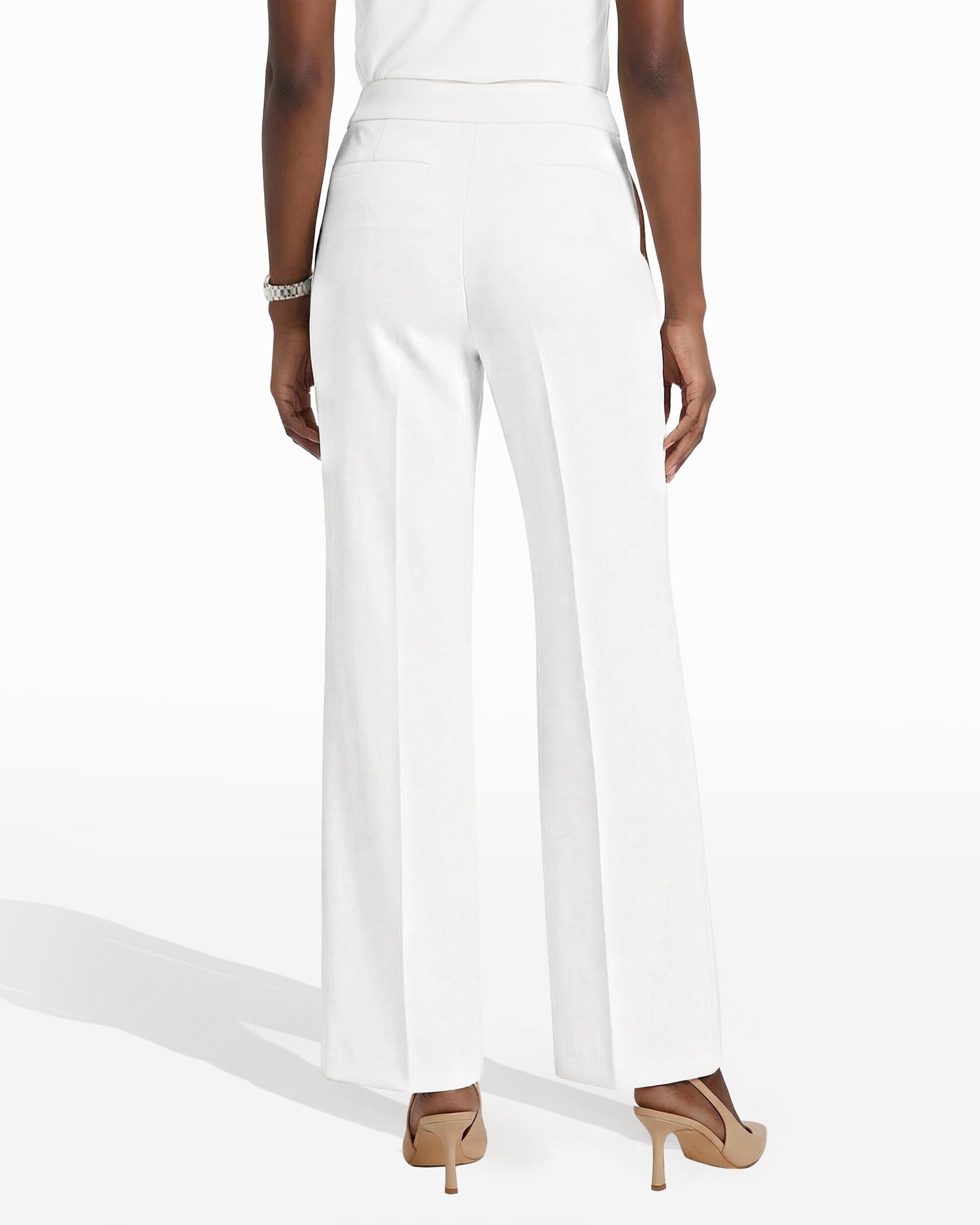 Anne Klein Pull-On Wide Leg Cargo Pocket Pants