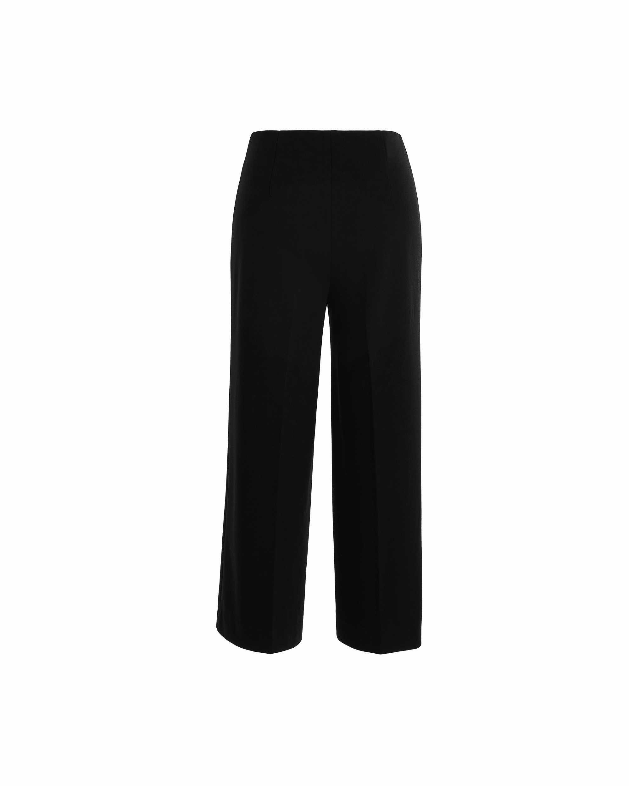 Anne Klein Petite High Rise Pull-On Wide Leg Crop Pants