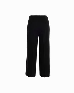 Plus Size High Rise Pull-On Cropped Wide Leg Pants