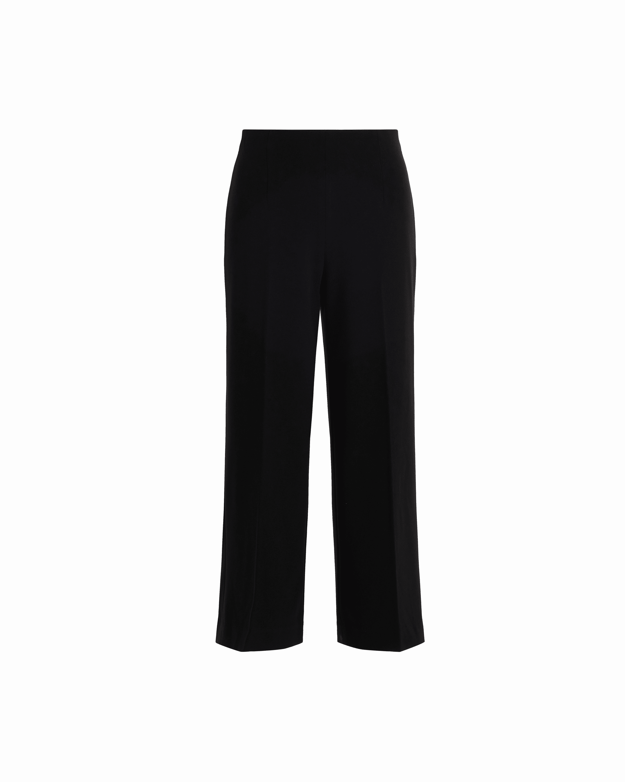 Anne Klein Petite High Rise Pull-On Wide Leg Crop Pants
