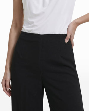 Anne Klein High Rise Pull-On Cropped Wide Leg Pants