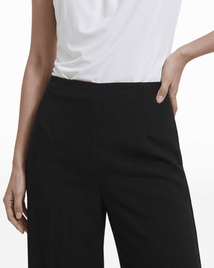 Anne Klein Petite High Rise Pull-On Wide Leg Crop Pants