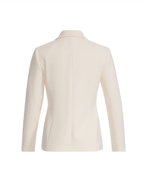 Anne Klein 3 Button Fitted Notch Collar Jacket