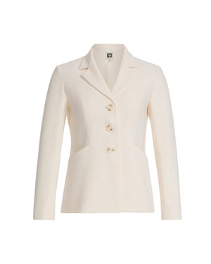 Anne Klein 3 Button Fitted Notch Collar Jacket