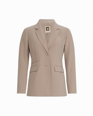 Anne Klein PORCINI Two Button Notched Collar Pocket Jacket