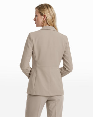 Anne Klein Two Button Notched Collar Pocket Jacket