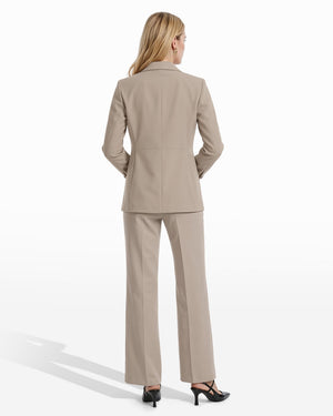 Anne Klein Two Button Notched Collar Pocket Jacket