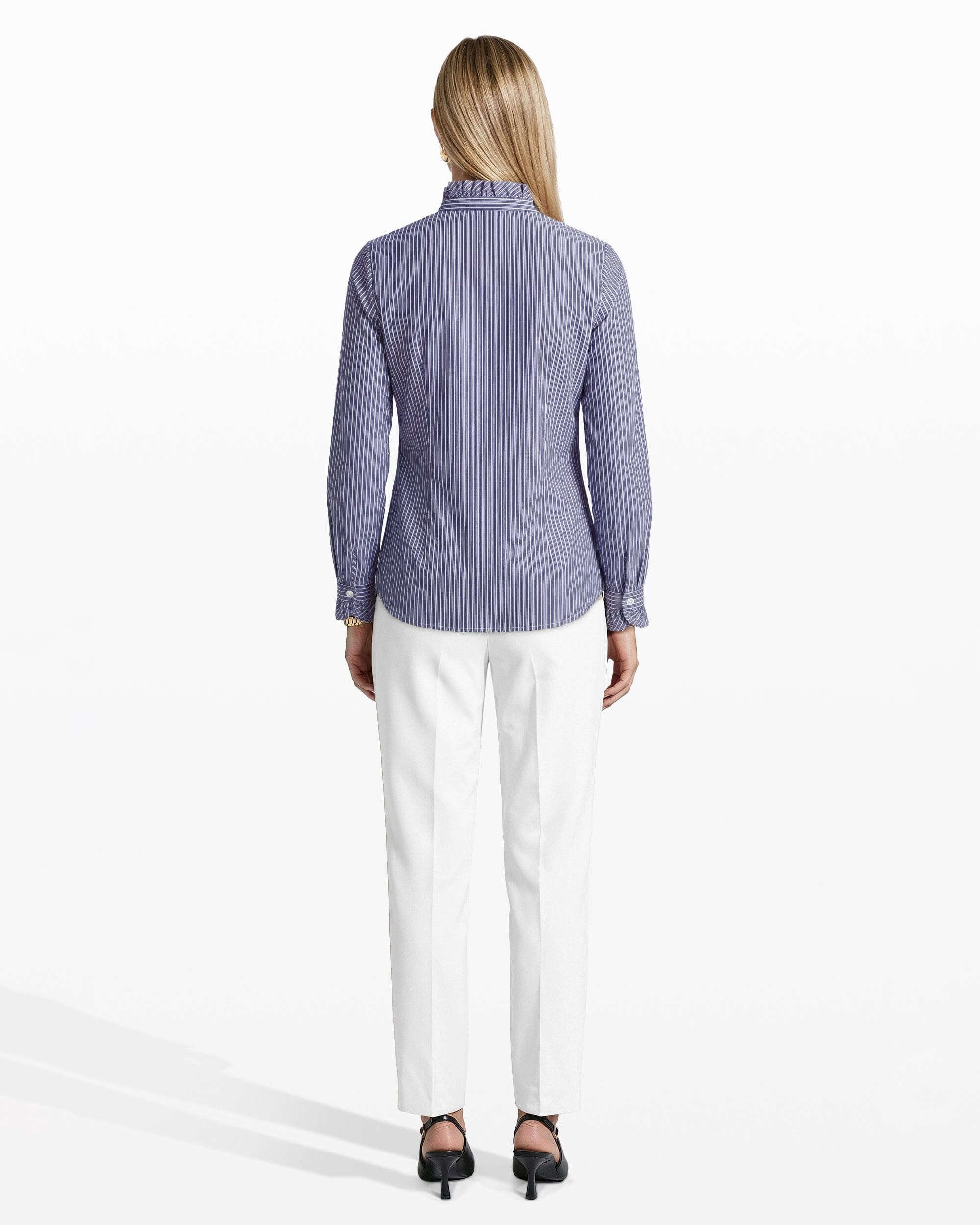 Anne Klein Long Sleeve Ruffle Button-Front and Cuff Shirt