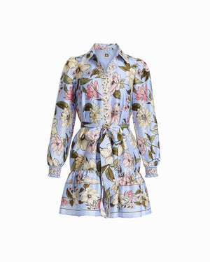 Anne Klein Tiered Construction Shirt Dress