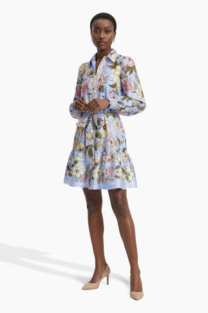 Anne Klein Petite Tiered Construction Shirt Dress