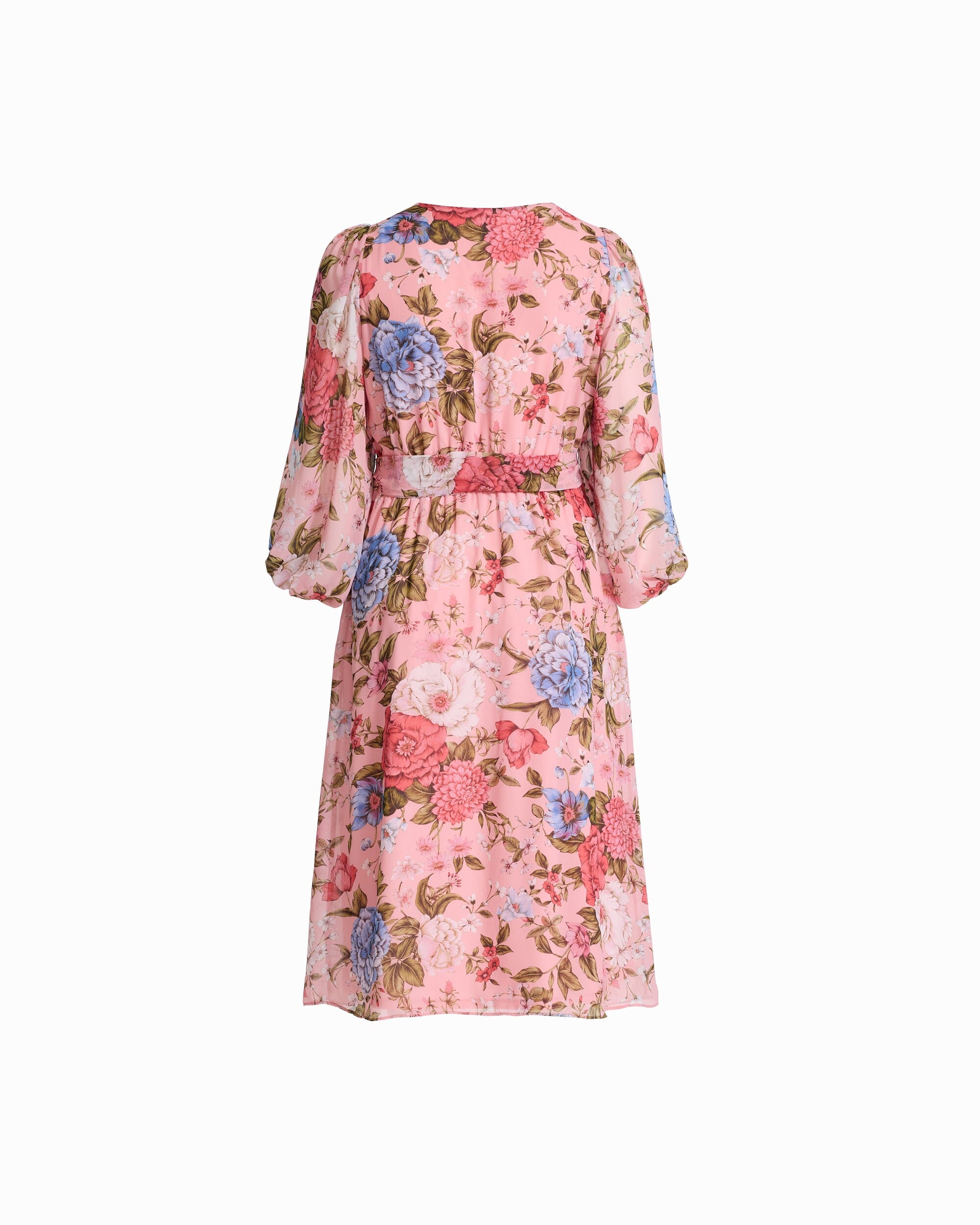 Anne Klein Plus Size Three-Quarter Sleeve Midi Length Dress