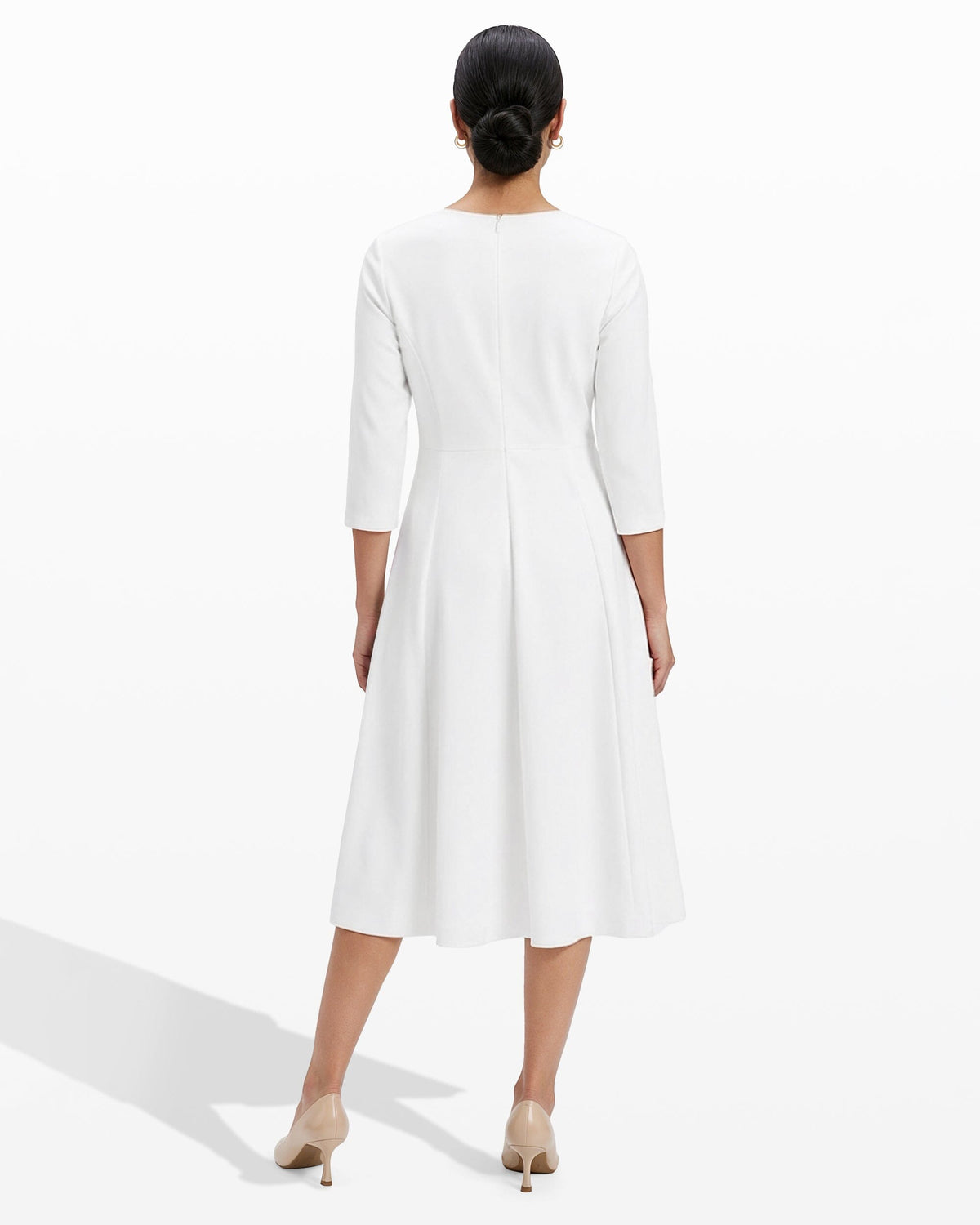 Anne Klein Shoulder Pin Midi Dress