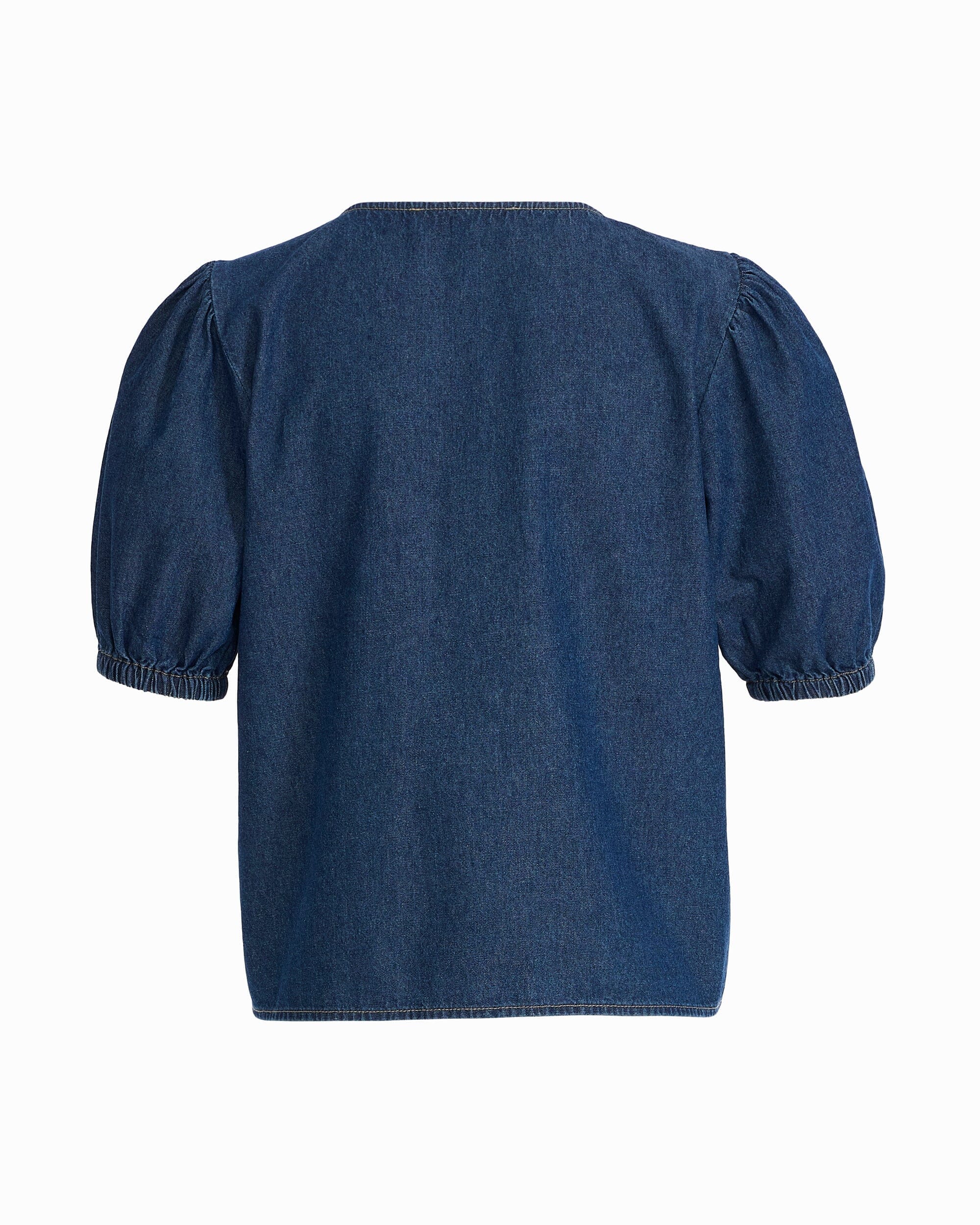 Anne Klein Petite Gathered Short Sleeve Blouse