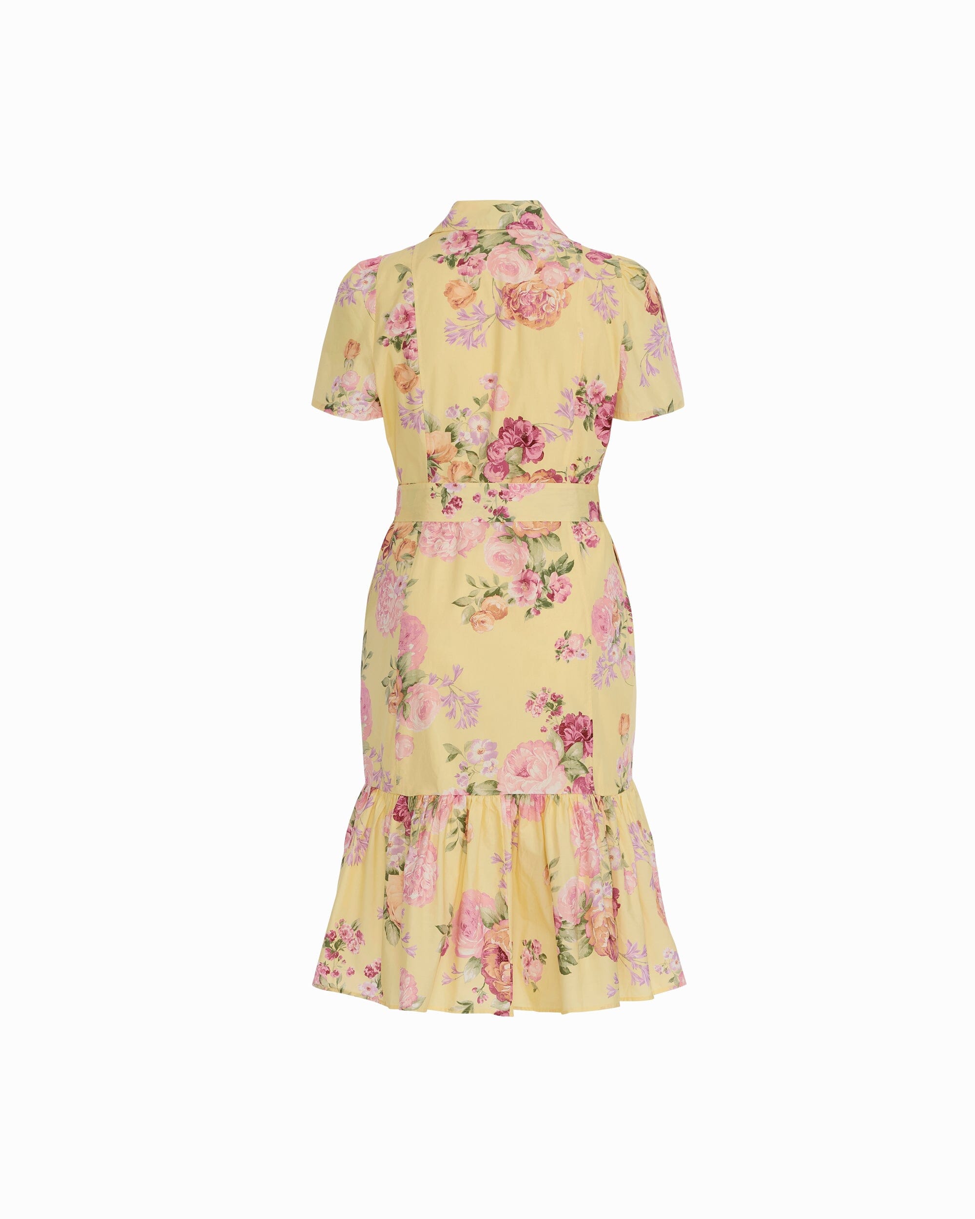 Anne Klein Plus Size Short Sleeve Tiered Construction Shirt Dress