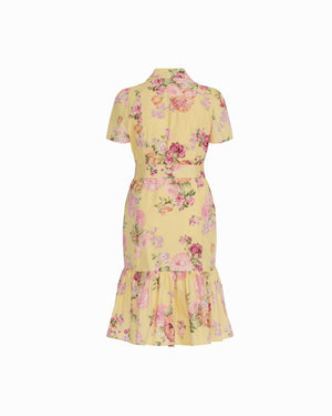 Anne Klein Plus Size Short Sleeve Tiered Construction Shirt Dress