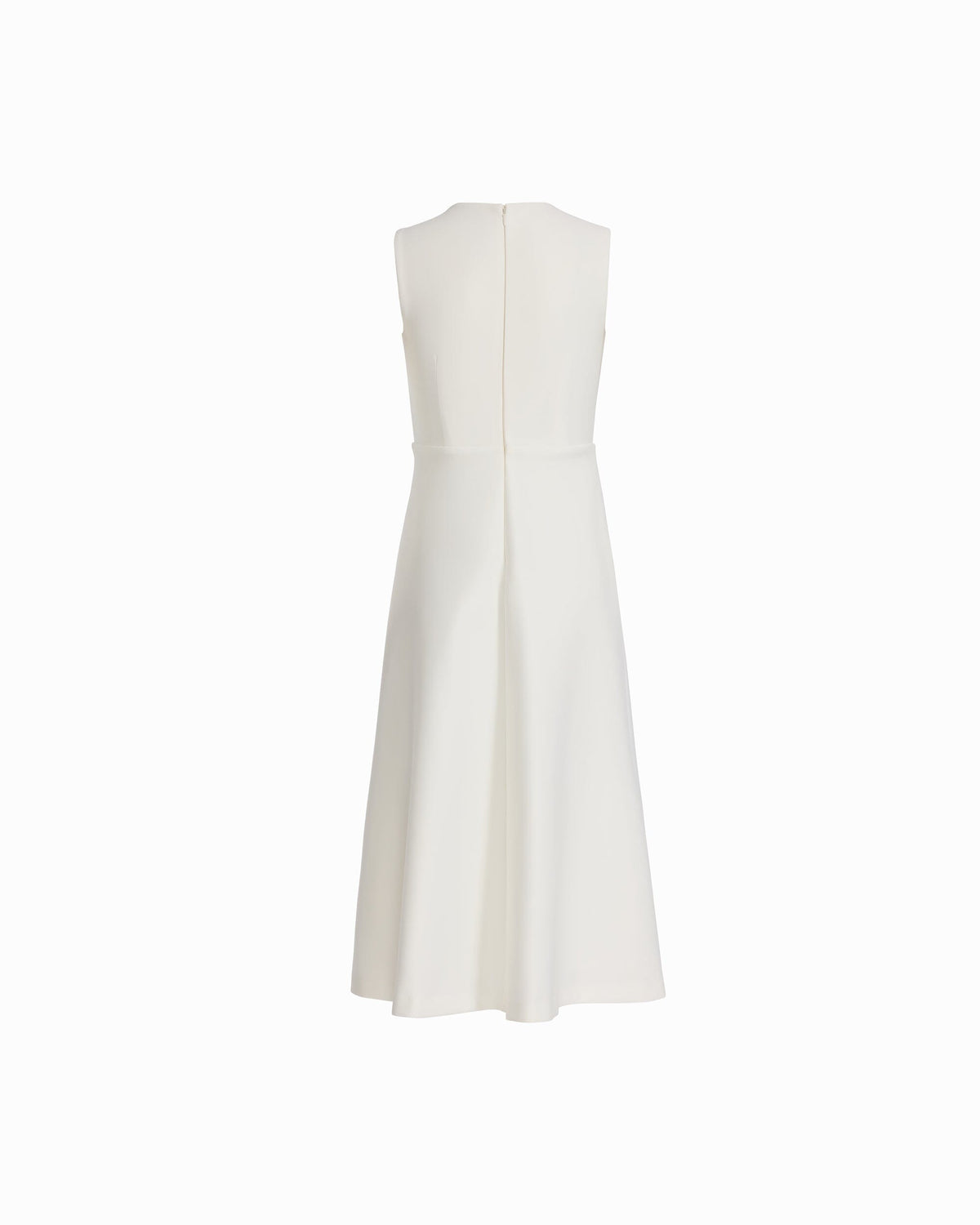 Anne Klein A-Line Silhouette Crew Neck Midi Length Dress