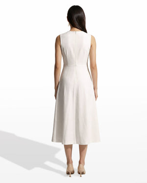 Anne Klein A-Line Silhouette Crew Neck Midi length Dress