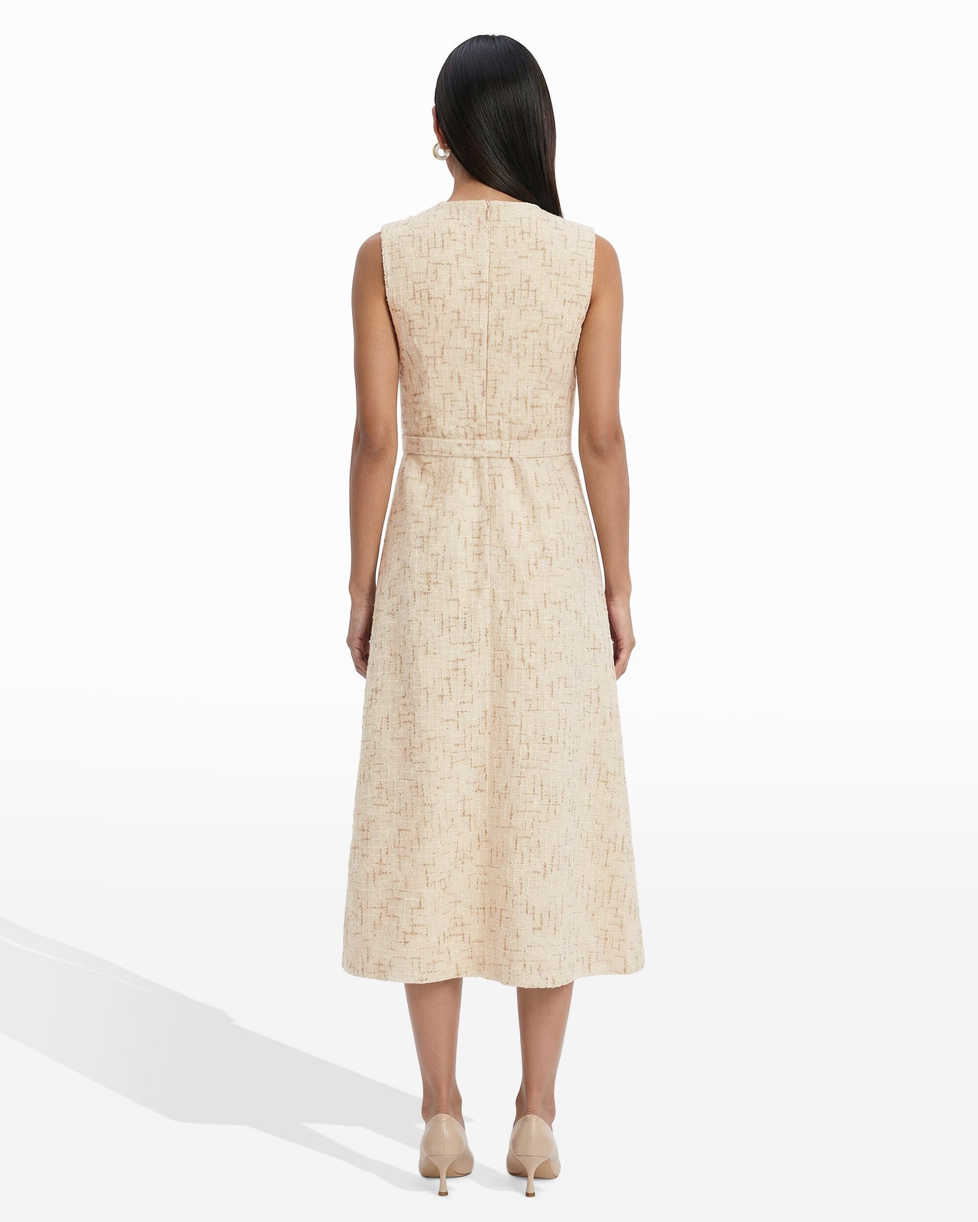 Rosette Detail A-line silhouette Midi length Dress Dresses Kasper