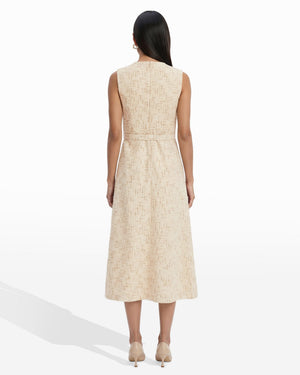 Rosette Detail A-line silhouette Midi length Dress Dresses Kasper