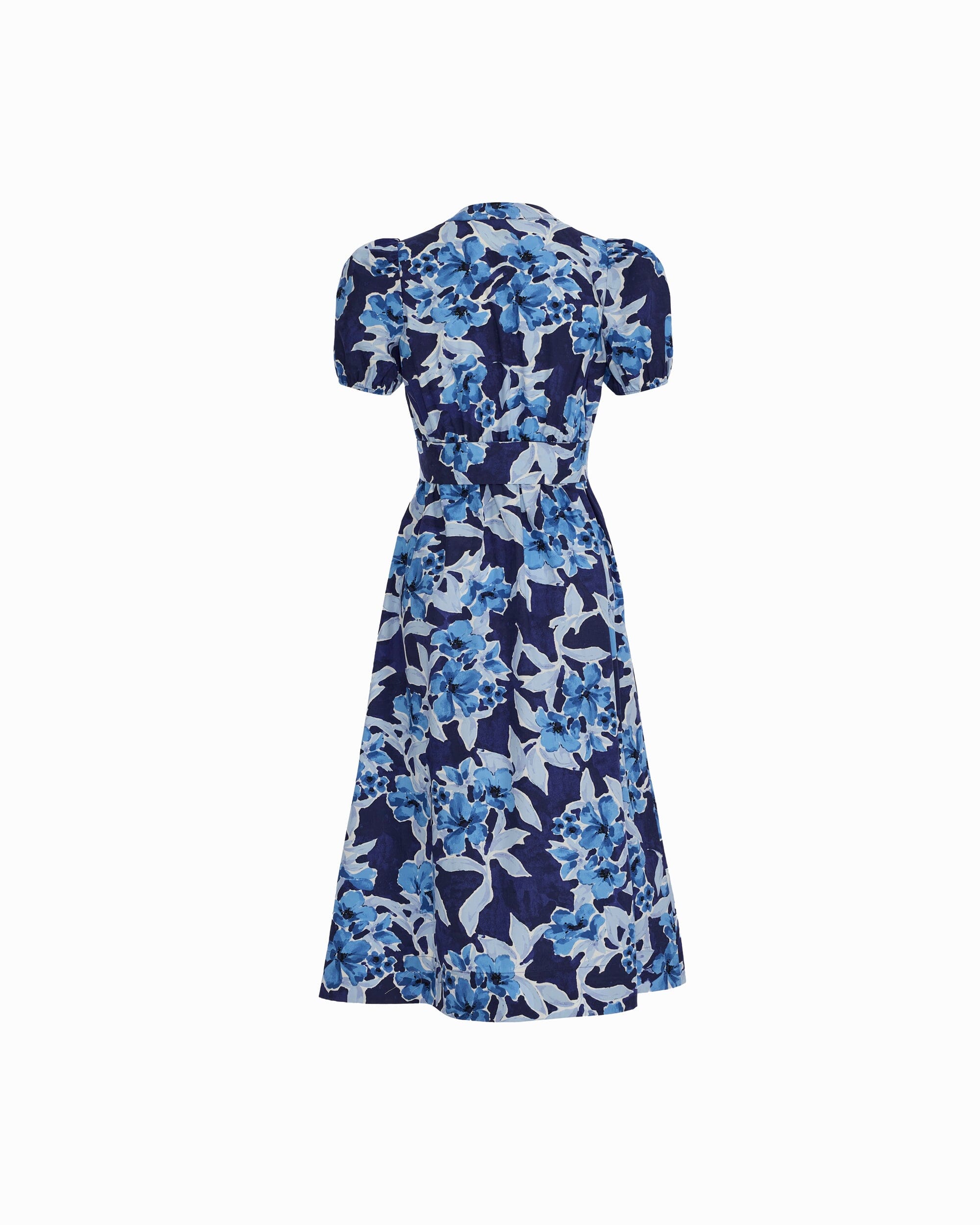 Puff Sleeve A-line Midi Dress | Anne Klein Puff Sleeve A-line Midi Dress | Anne Klein