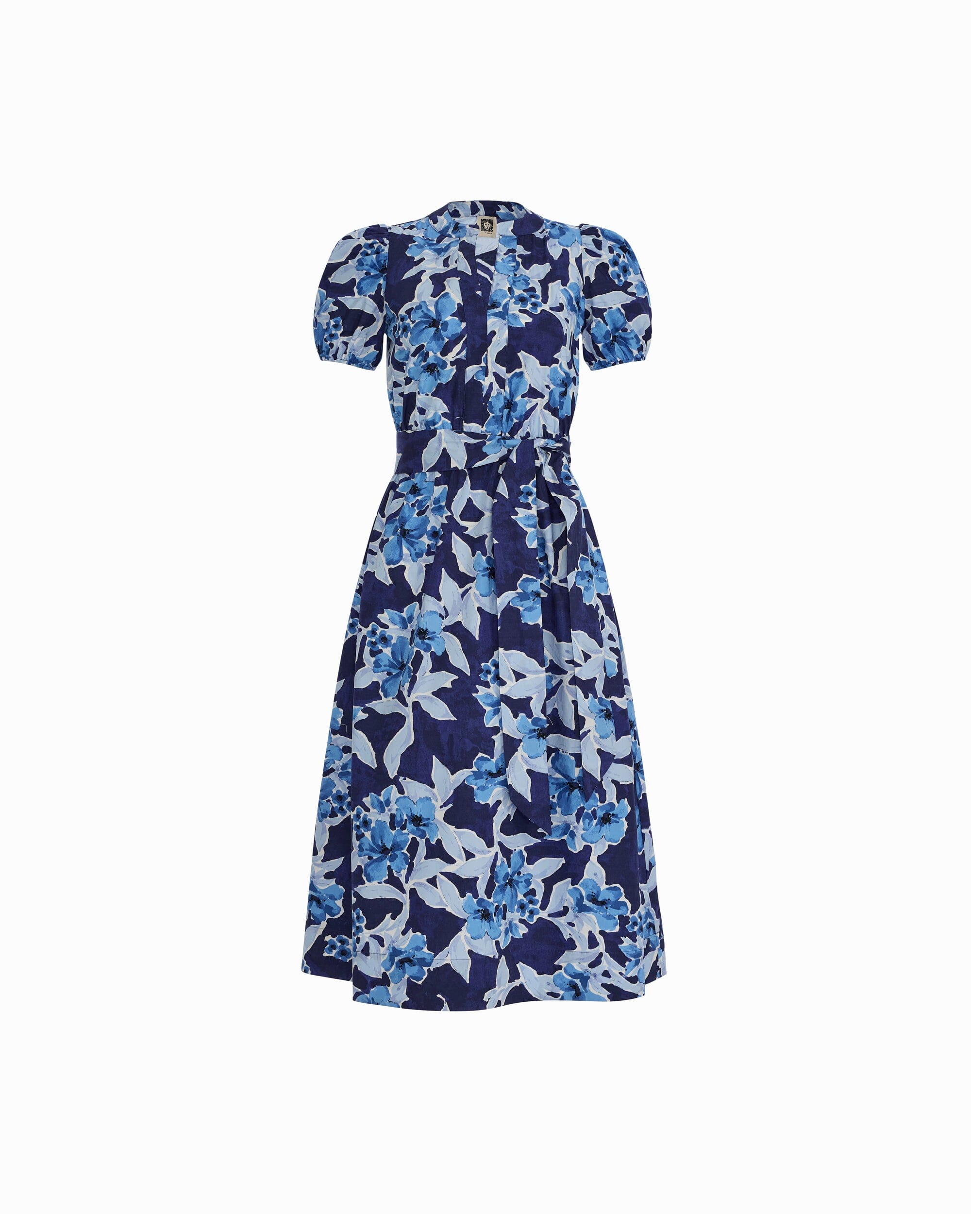 Puff Sleeve A-line Midi Dress | Anne Klein Puff Sleeve A-line Midi Dress | Anne Klein