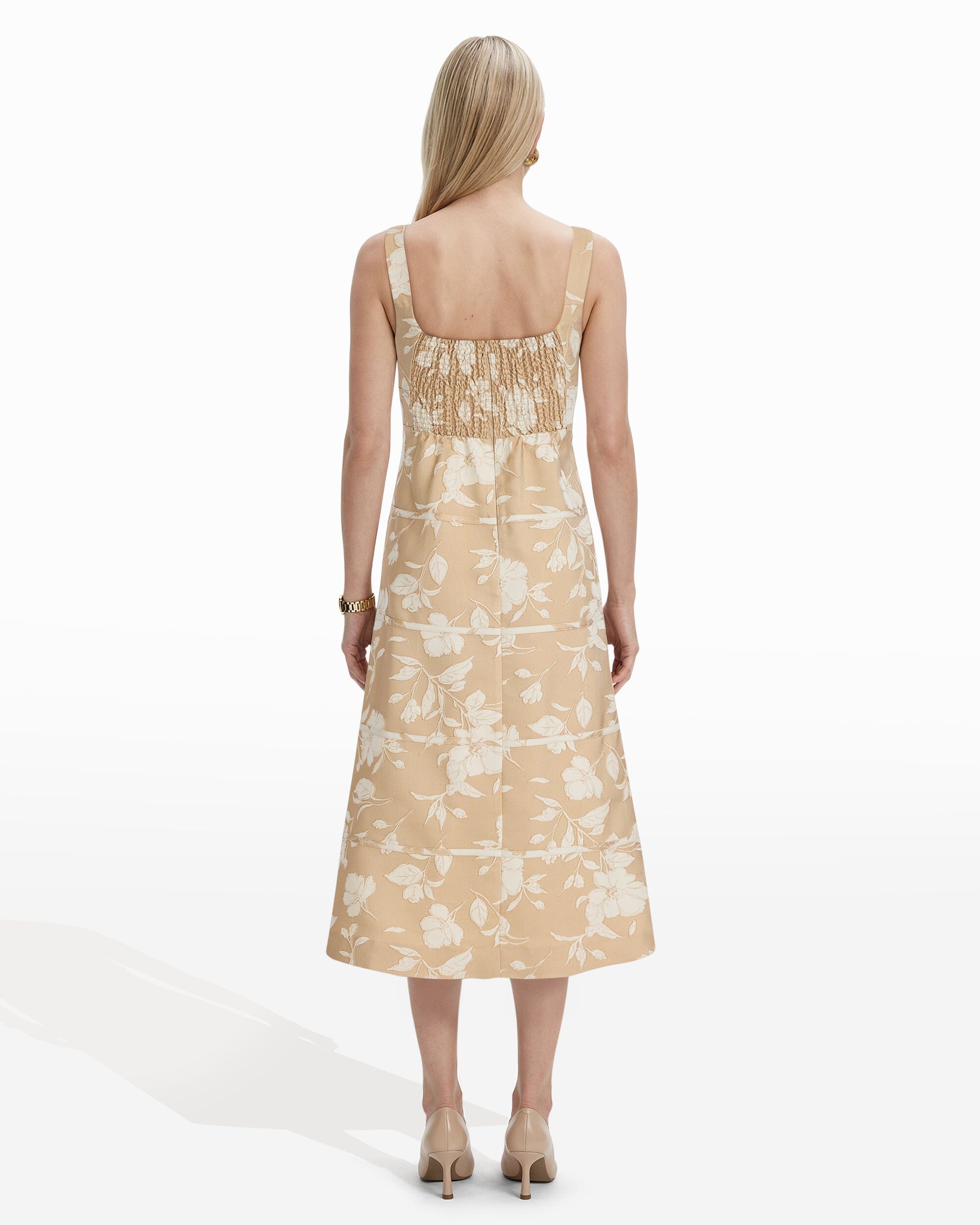 Anne Klein A-Line Silhouette Midi Length Dress