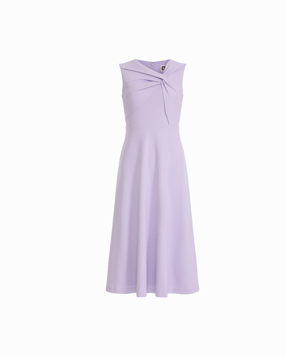 Anne Klein Twist Detail Front A-Line Midi Dress