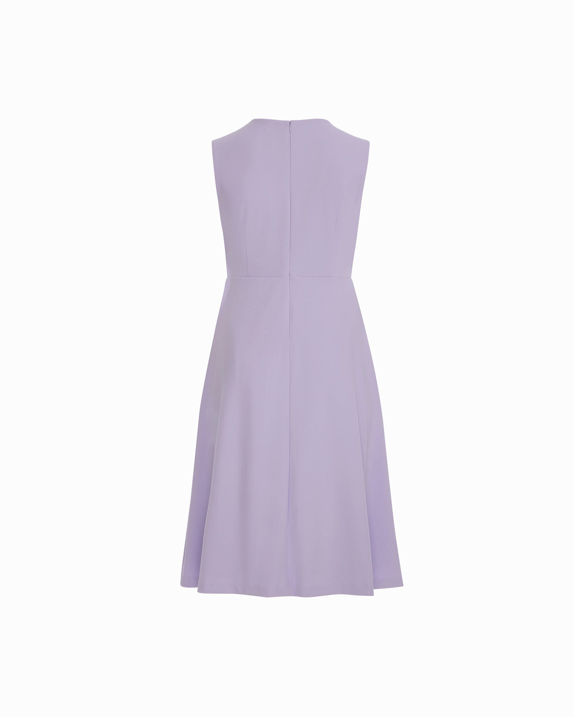Anne Klein Plus Size Twist Detail Front A-line Silhouette Midi Length Dress