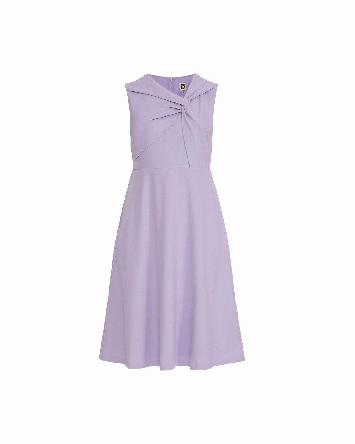 Anne Klein Plus Size Twist Detail Front A-Line Midi Dress