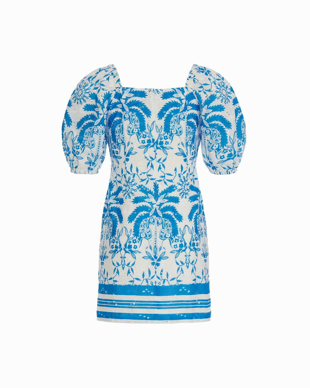 Anne Klein Square Neck Puff Sleeve Mini Dress