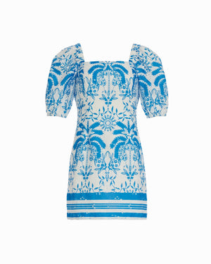 Anne Klein Square Neck Puff Sleeve Mini Dress Anne Klein Square Neck Puff Sleeve Mini Dress