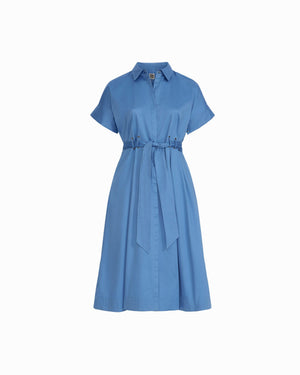 Anne Klein Plus Size Shirt Dress With Belt and Loop Detail