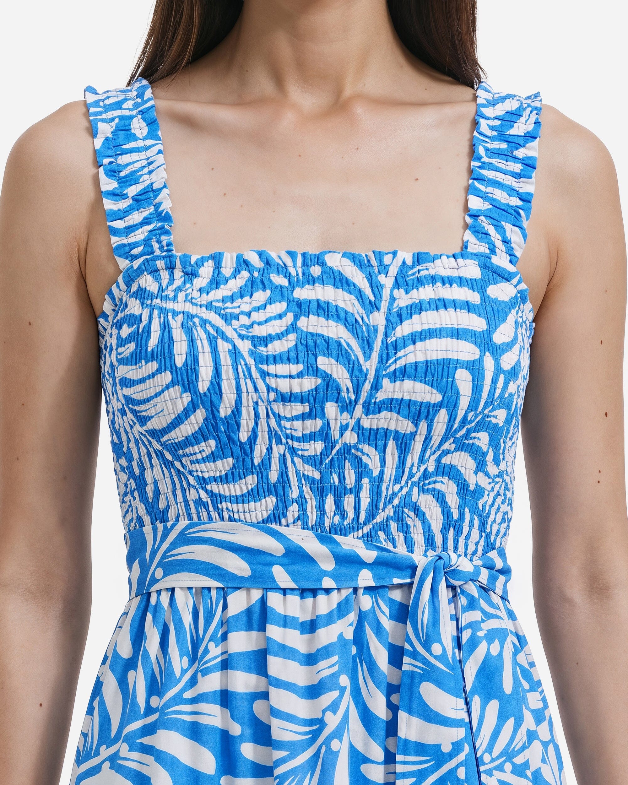 Anne Klein Smocked Patio Dress
