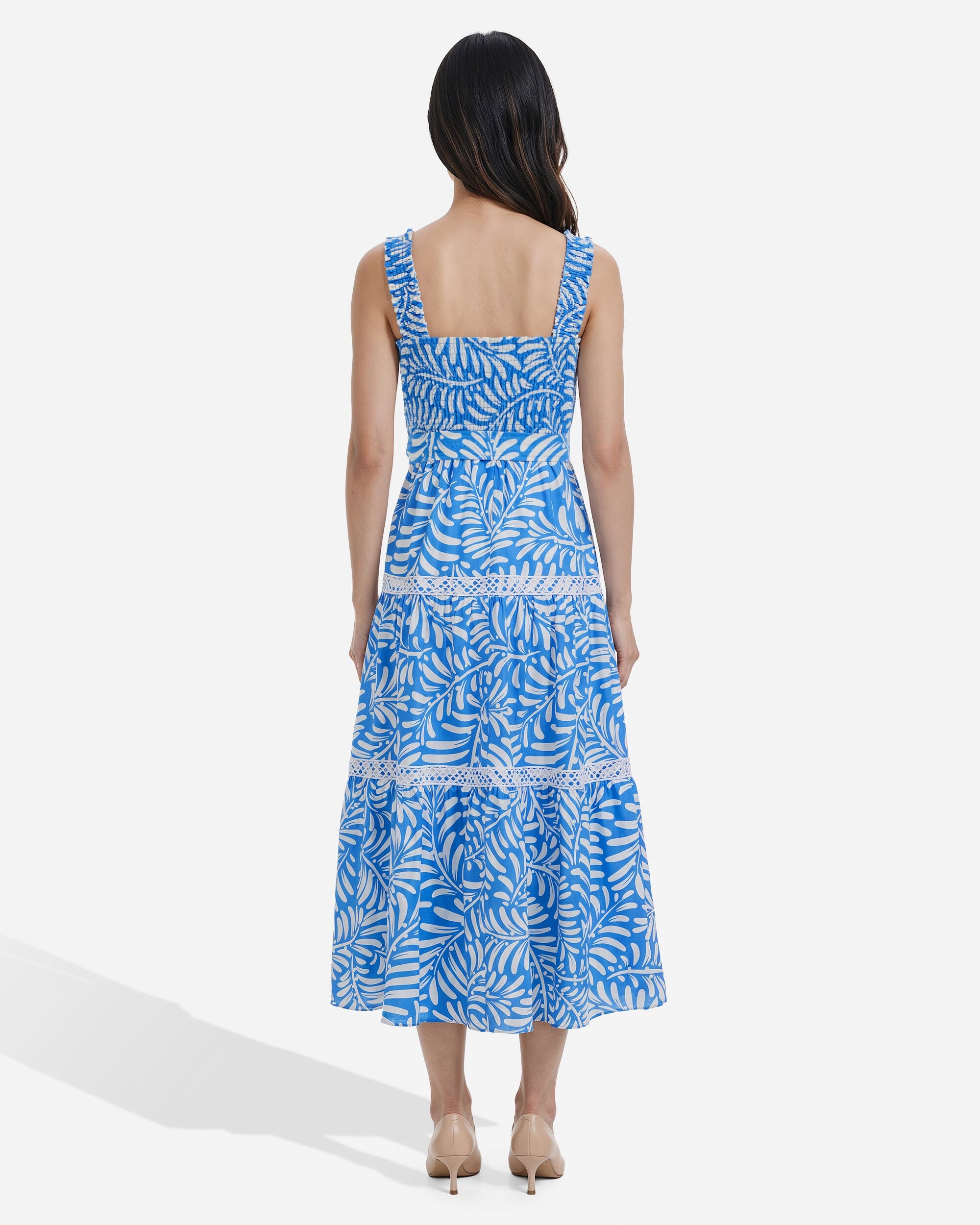Anne Klein Smocked Patio Dress