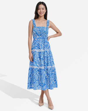 Anne Klein Smocked Patio Dress