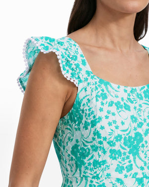 Anne Klein Ruffled Tiered construction Midi Length Dress
