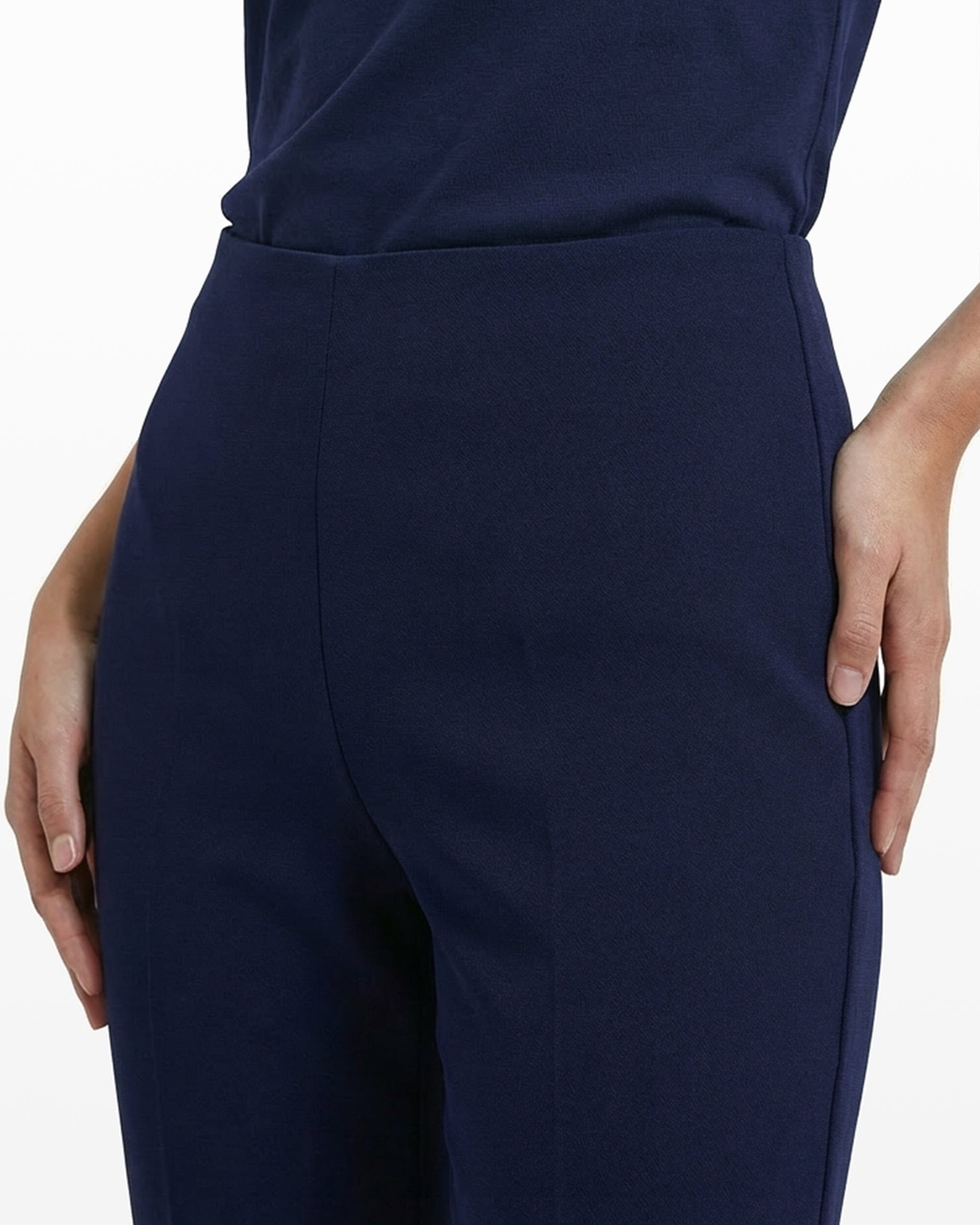 Anne Klein Straight Ankle Pull-On Hollywood Waist Pant