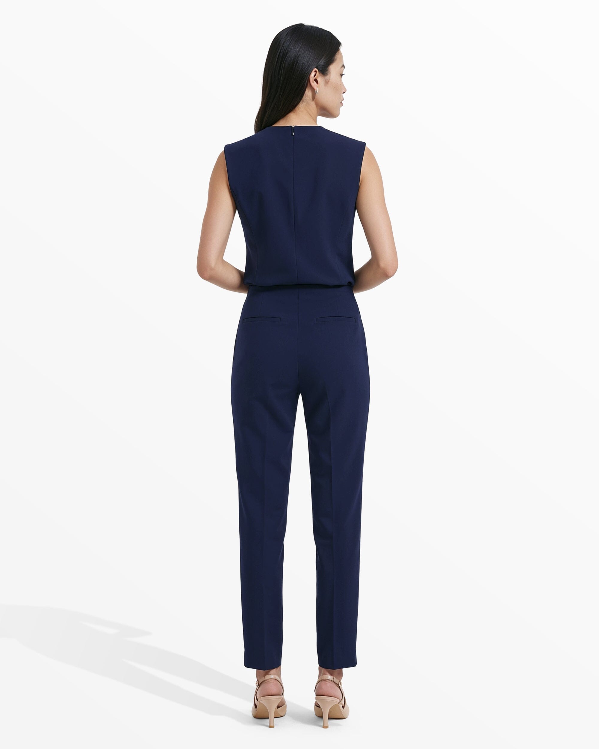 Anne Klein Straight Ankle Pull-On Hollywood Waist Pant