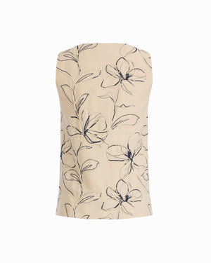 Anne Klein Petite Shell Top with Tall Hem