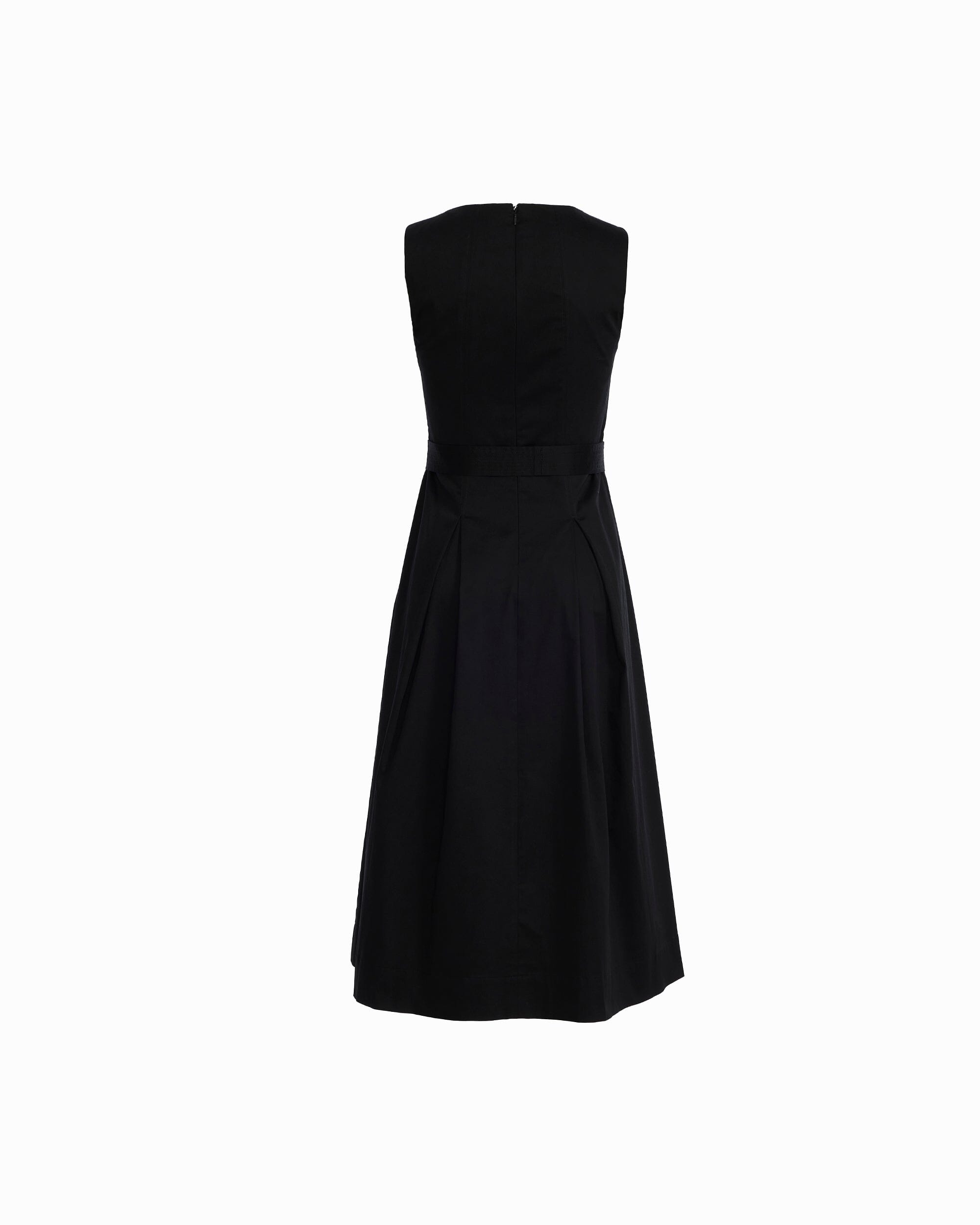 Anne Klein Paneled Bodice Jewel Neck Midi Length Dress