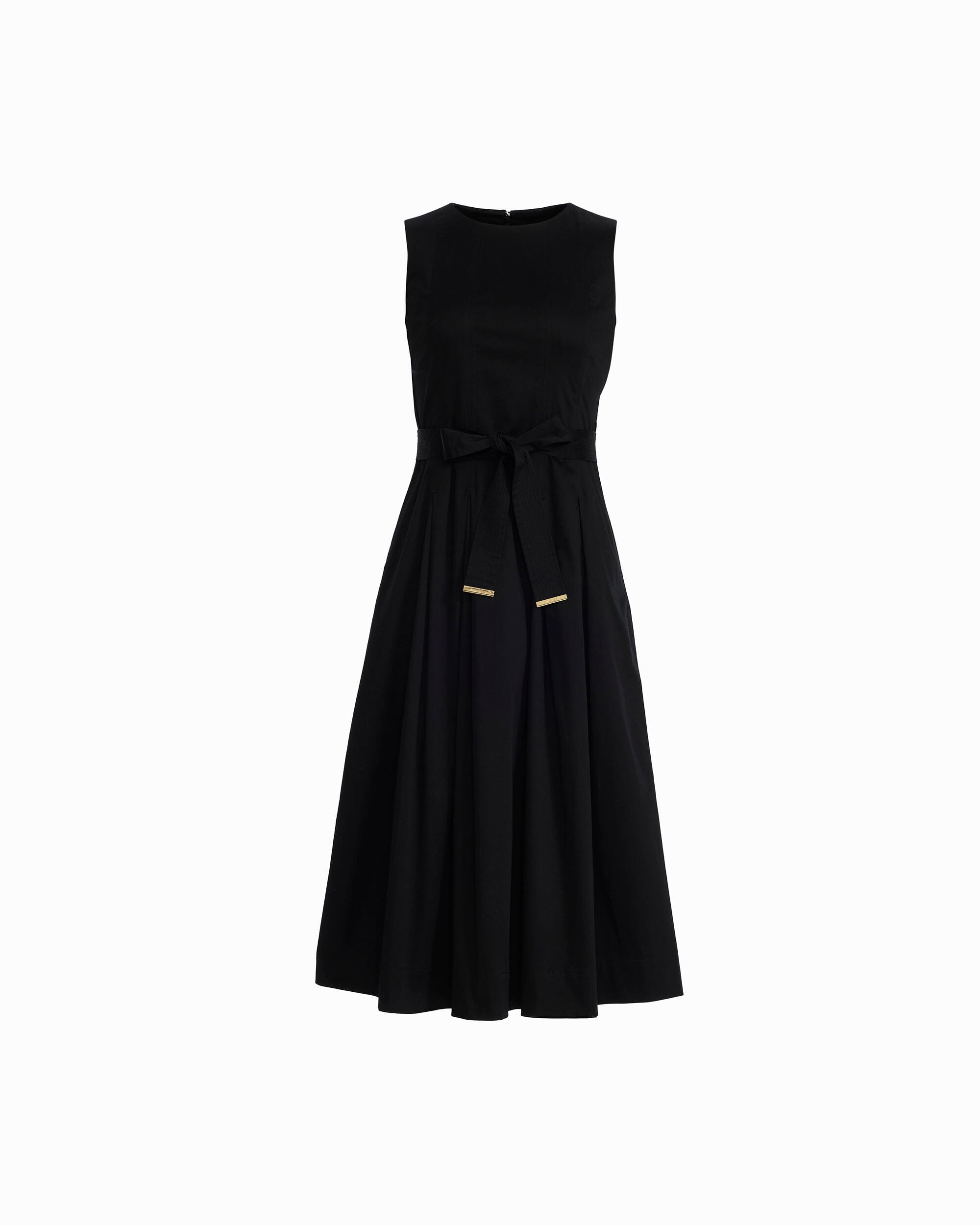 Anne Klein Paneled Bodice Jewel Neck Midi Dress