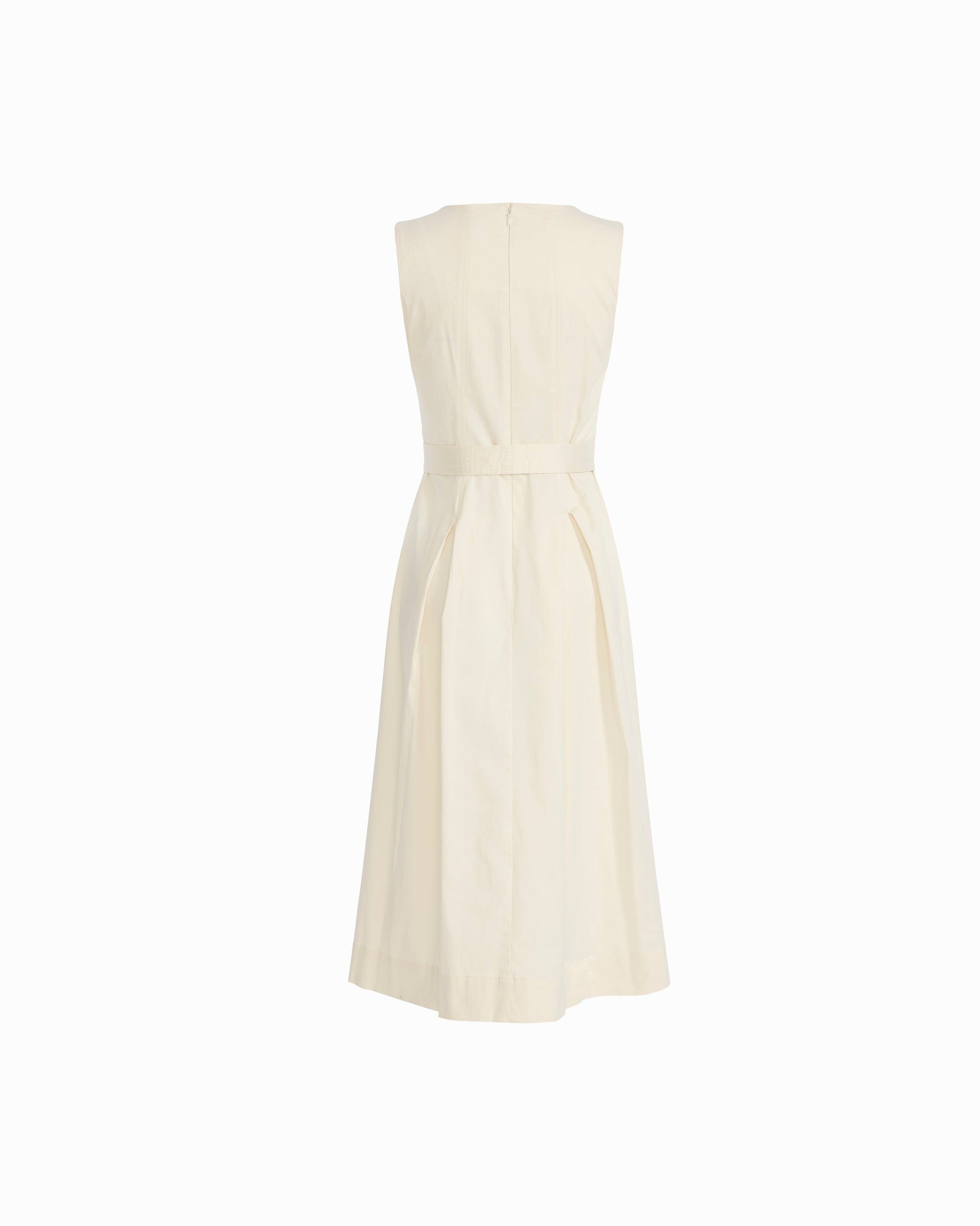 Anne Klein Paneled Bodice Jewel Neck Midi Length Dress