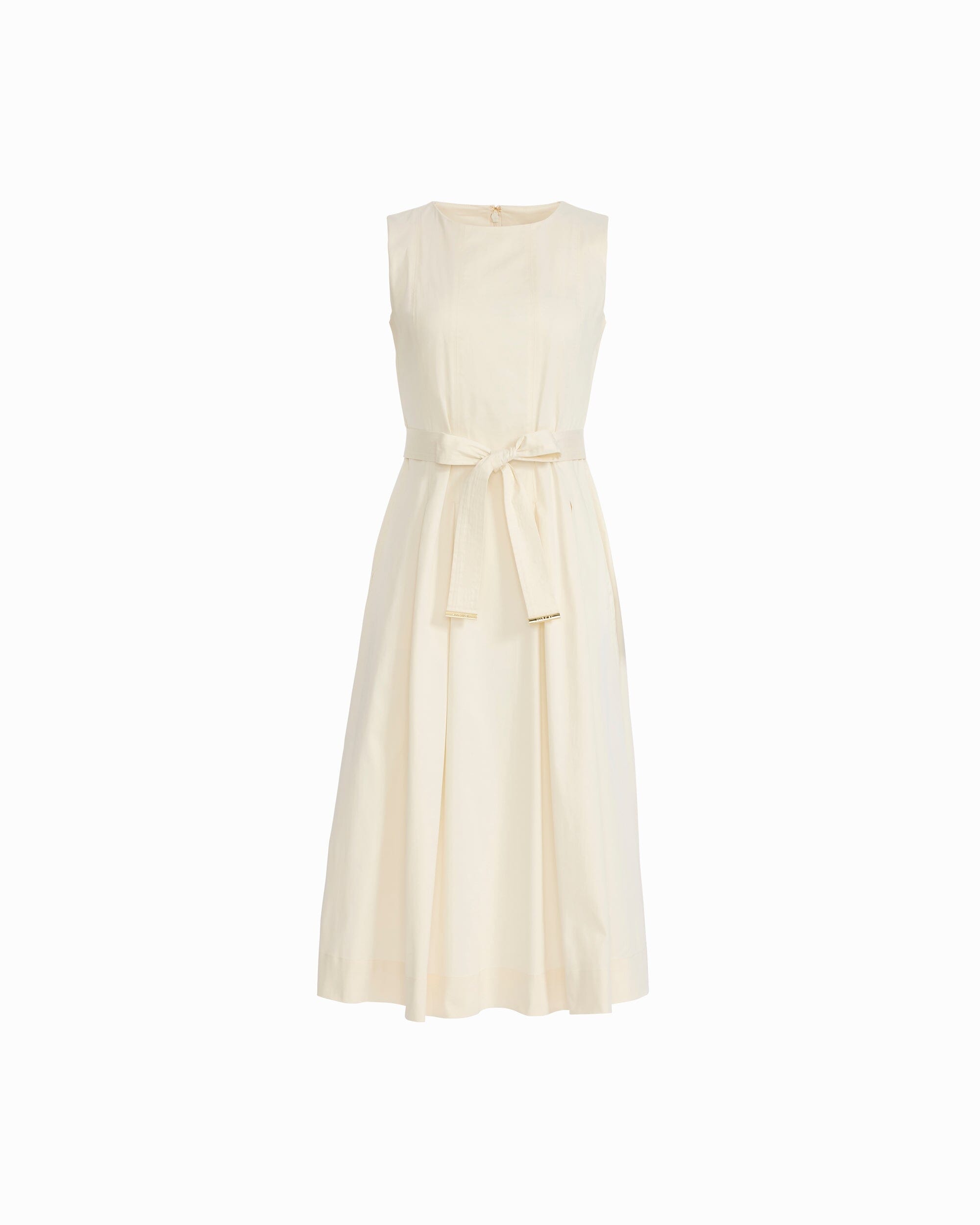 Anne Klein Paneled Bodice Jewel Neck Midi Length Dress