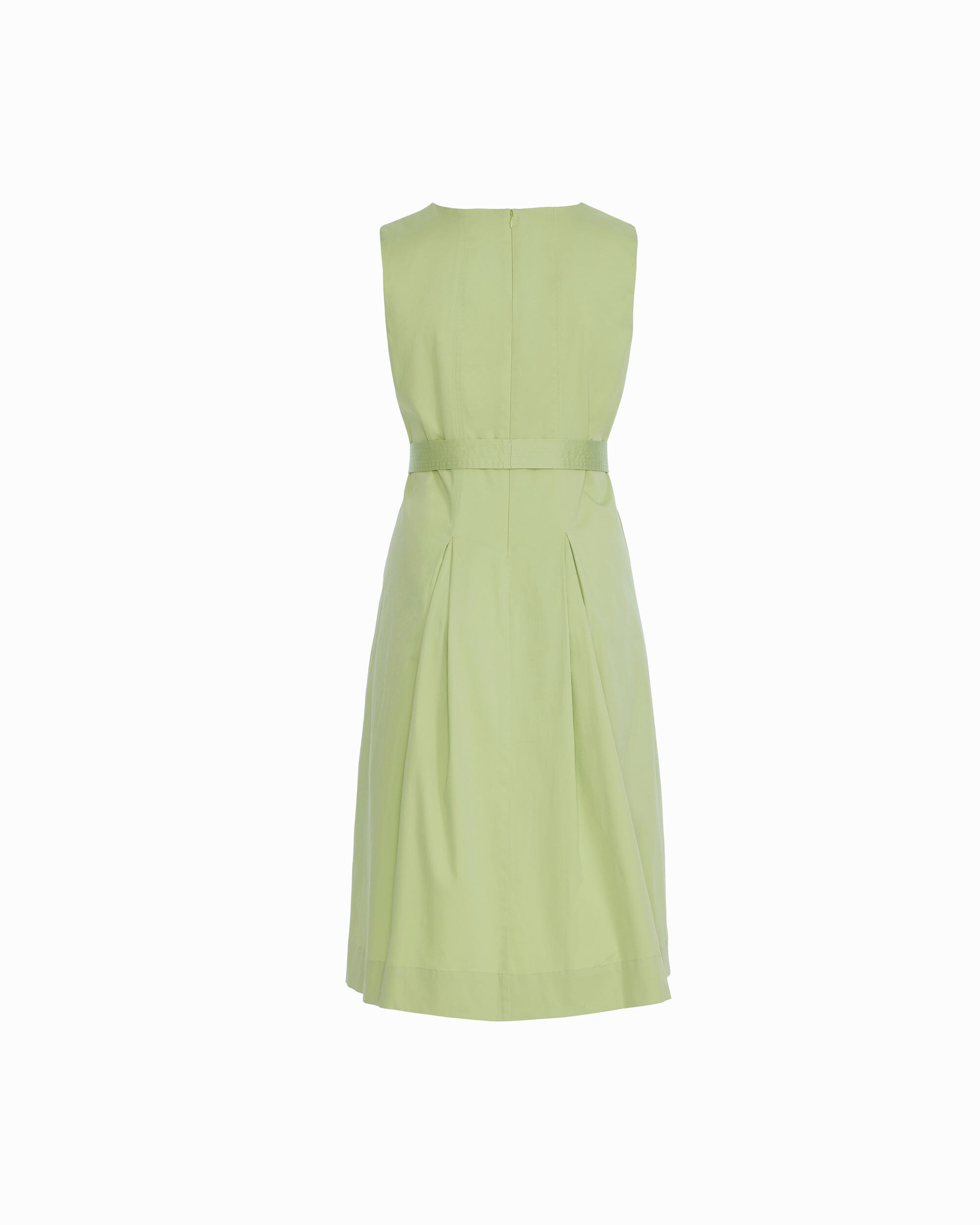 Anne Klein Plus Size Paneled Bodice Jewel Neck Midi length Dress