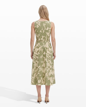 Anne Klein V-Neck Seam Detail Patio Dress
