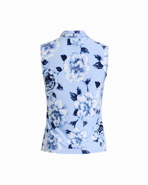 Anne Klein Plus Size Triple Pleat V-Neck Sleeveless Knit Top